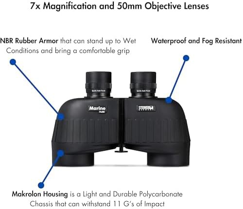 Marine 7x50 black binoculars for all ages — photo 3