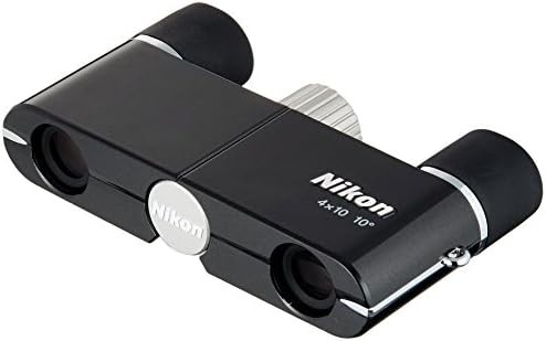 Ultra slim black pocket binoculars 4x10