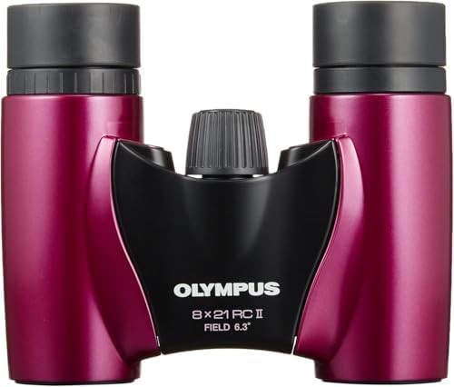 Metal magenta folding compact binoculars — photo 4