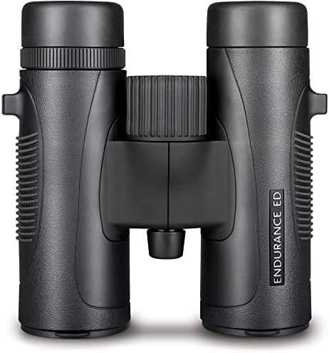 Black mid size roof prism binoculars