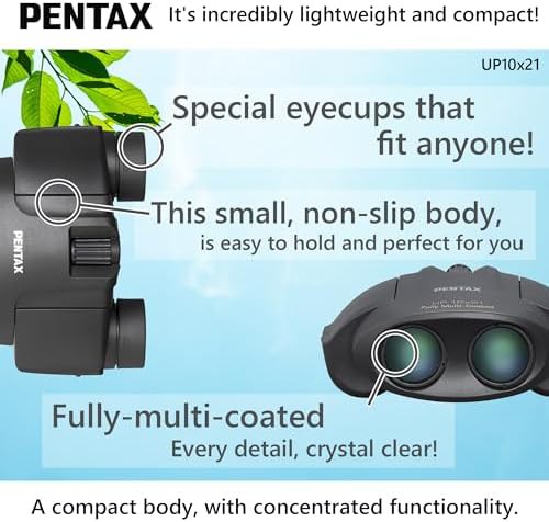 Compact black porro prism binoculars 10x21 — photo 3