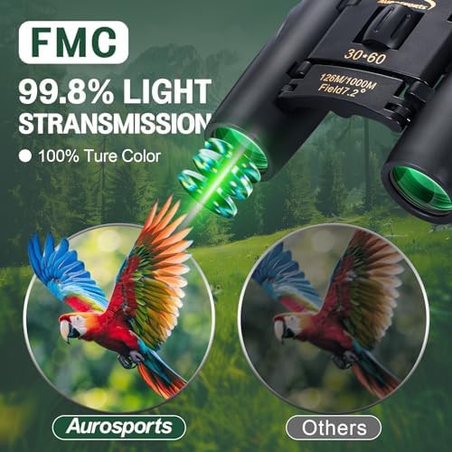 Mini compact travel binoculars 30x60 — photo 3