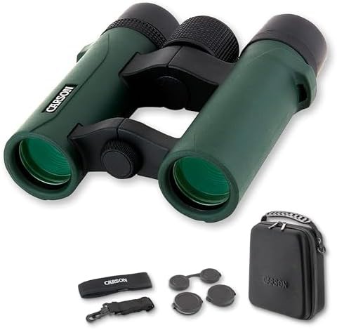 Open bridge compact binoculars for birding