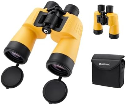 Yellow floating marine binoculars 7x50