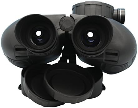 Black marine binoculars with internal rangefinder — photo 3