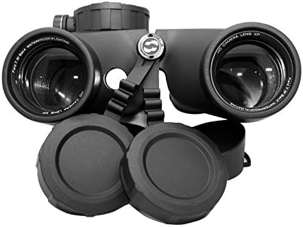 Black marine binoculars with internal rangefinder — photo 4