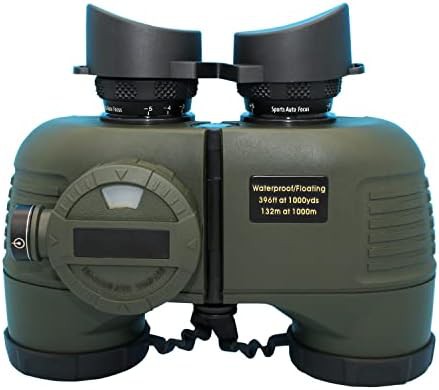 Army green military marine binoculars 7x50