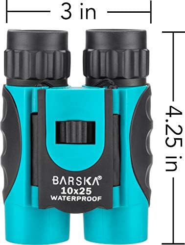 Blue waterproof compact binoculars 10x25 — photo 5