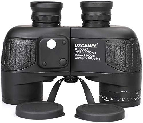 Tenfold waterproof marine binoculars with compass