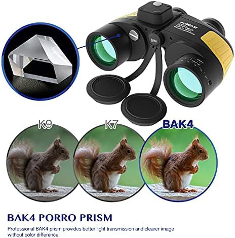 AOMEKIE 7x50 yellow waterproof marine binoculars — photo 3