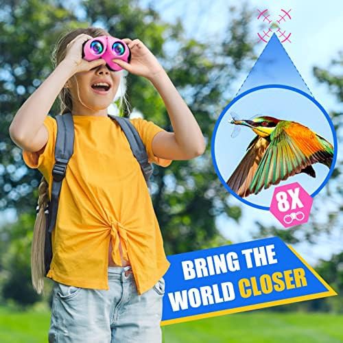 Pink outdoor binoculars for kids and teens — photo 3