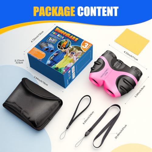Pink outdoor binoculars for kids and teens — photo 4