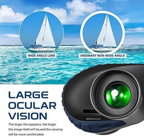 Blue waterproof marine binoculars with compass — photo 3