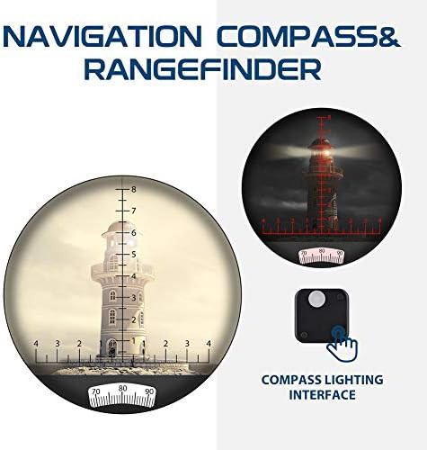 Blue waterproof marine binoculars with compass — photo 5