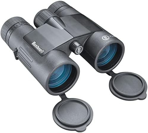 Waterproof roof prism binoculars in black