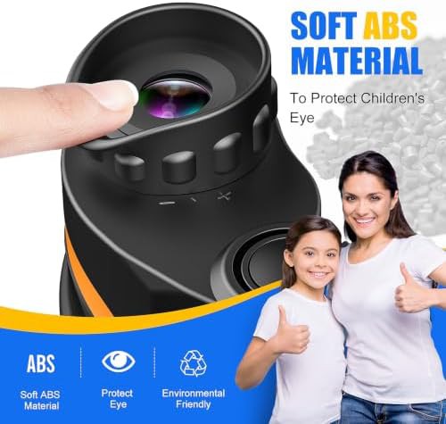 Orange compact waterproof binoculars for kids — photo 3