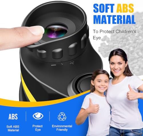 Yellow waterproof binoculars for kids birding — photo 3