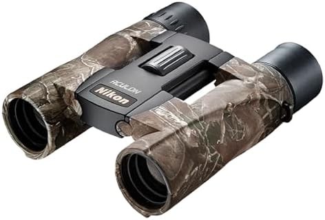 Camo pattern travel binoculars 10x25