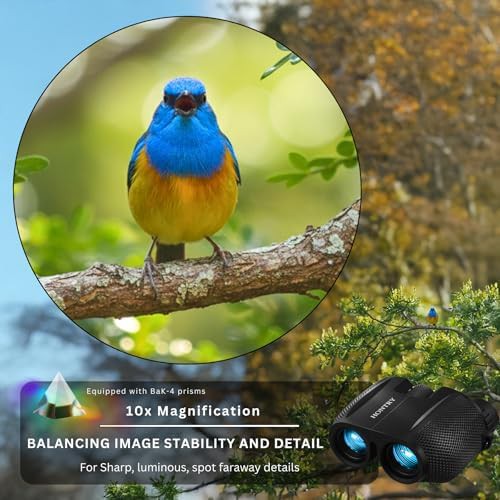Compact pocket binoculars with 10x25 configuration — photo 3
