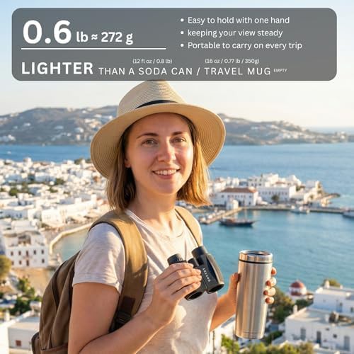 Compact pocket binoculars with 10x25 configuration — photo 5