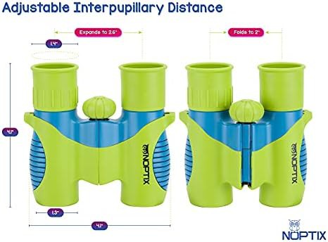 Noptix kids bird watching green binoculars — photo 4