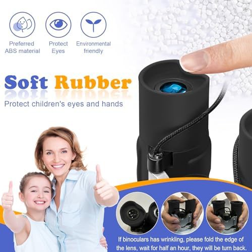 Kids shockproof mini black binoculars — photo 5