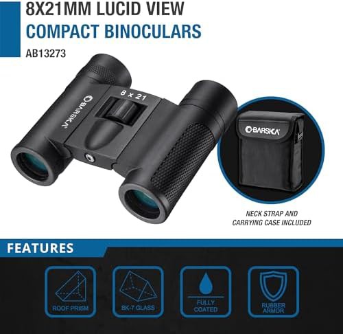 Compact lucid view travel binoculars 8x21 — photo 3