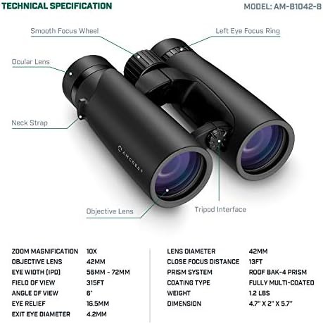 Roof prism binoculars for bird watching — photo 4
