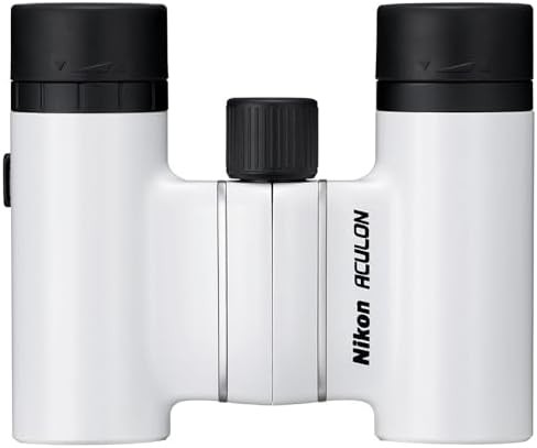 White compact travel binoculars 8x21 — photo 3