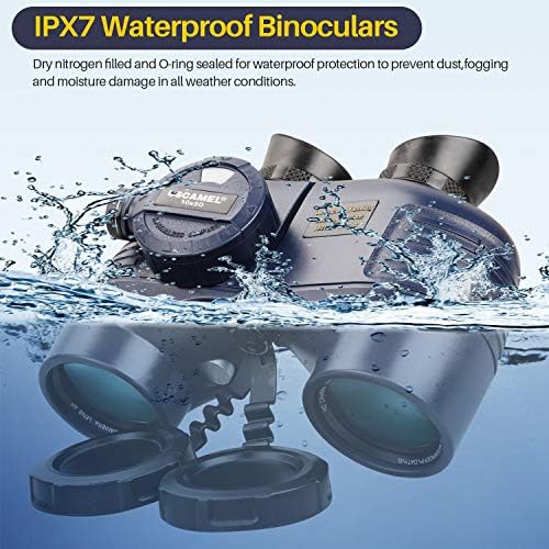 Marine waterproof binoculars with built-in compass — photo 5