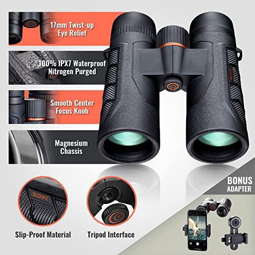 SCOOPX 10x42 ultra HD wide angle binoculars — photo 5
