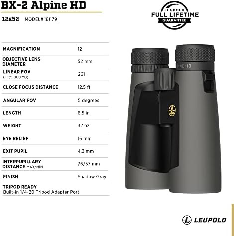 Alpine HD 12x52mm roof prism binoculars — photo 4