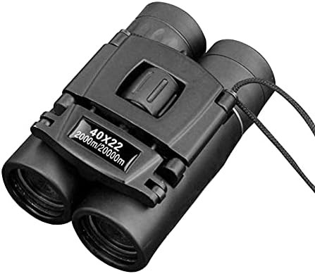 Folding mini black hunting binoculars