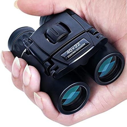 Folding mini black hunting binoculars — photo 3