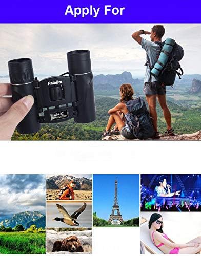 Folding mini black hunting binoculars — photo 4