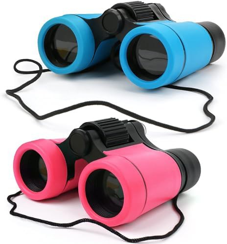 Pink educational learning binoculars for girls