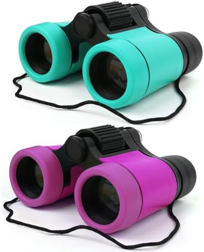 Green hunting and hiking binoculars for kids