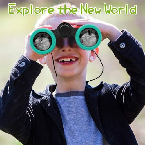 Green hunting and hiking binoculars for kids — photo 4
