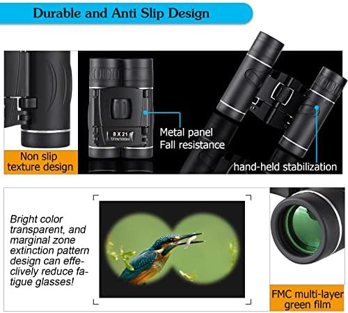 Mini compact binoculars with eight magnification — photo 5