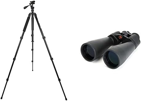 Large aperture stargazing binoculars with tripod