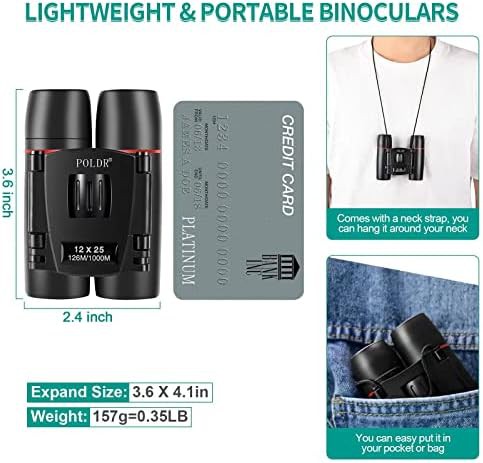 Clear vision travel binoculars twelve power — photo 5