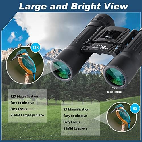Mini compact binoculars with twelve magnification — photo 3