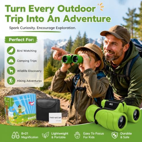Kids shockproof high resolution 8x21 binoculars — photo 3