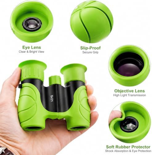 Kids shockproof high resolution 8x21 binoculars — photo 5