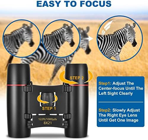 Lightweight waterproof compact binoculars 8x — photo 5