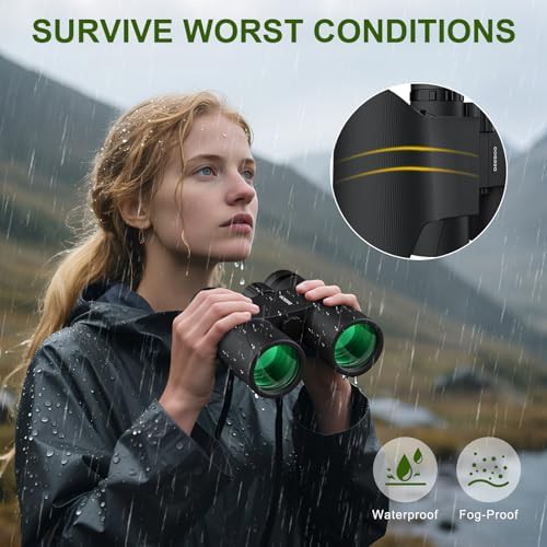 Deesoo 12x42 waterproof binoculars with tripod adapter — photo 5