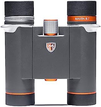 Maven B.7 10x25 compact ED binocular in grey and orange — photo 3