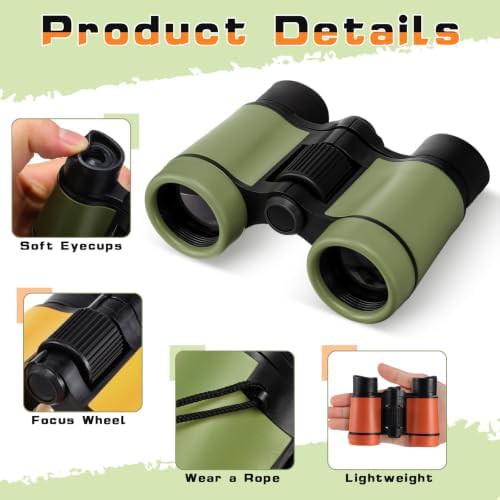 Twelve pack mini folding binoculars toys — photo 4