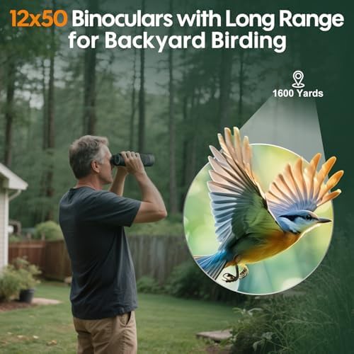 High powered 12x50 binoculars for hunting and birds — photo 5