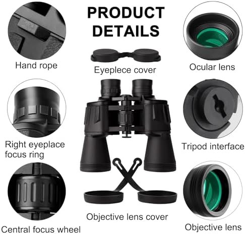 Black high power waterproof binoculars — photo 4